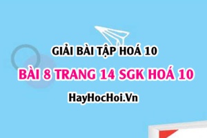 Giải bài 8 trang 14 SGK Hoá 10